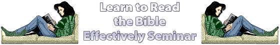 Learn to Read the Bible Effectively Seminar
